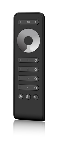Hand held remote control for single colour LED strip www.leadingled.co.uk