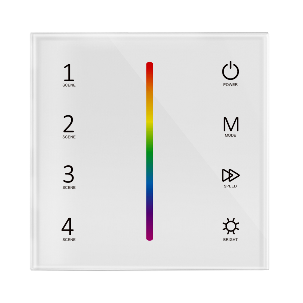 Touch Panel wall controller RGB/W colour changing LED strip | Leading L ...