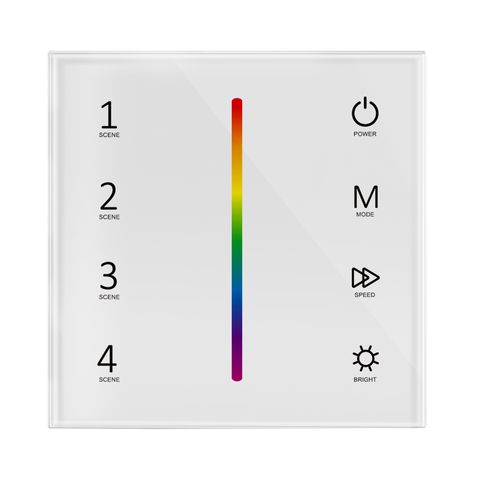 Touch Panel wall controller RGB/W colour changing LED strip
