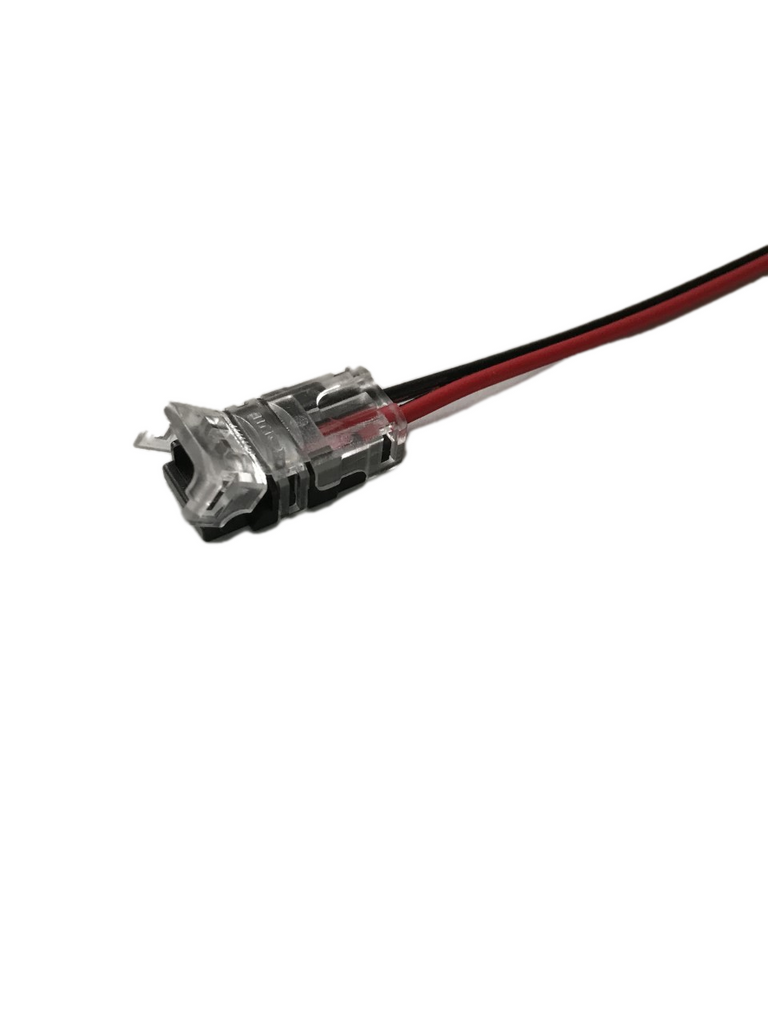 Snap fit connector single colour LED strip