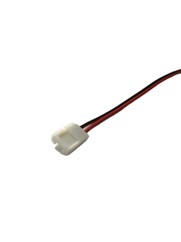 Snap fit connector complete with 1m supply cable for use with: single colour LED strip 60 LEDS per metre 8mm wide - Leading L.E.D Ltd. Domestic and Commercial Grade LED Strip Lights.  Sales & Technical support: 02476 262 328 