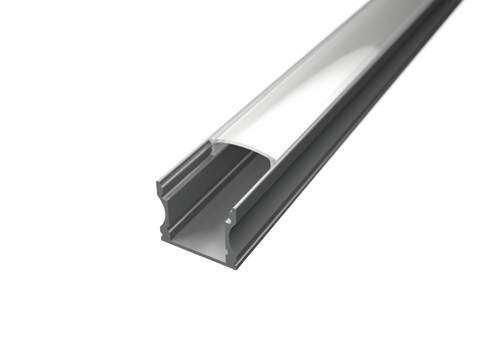 Deep surface aluminium LED profile - Low spotting LED profile www.leadingled.co.uk                              