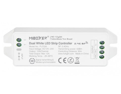 Dual Receiver unit for LED strip - warm to cool white | 12A