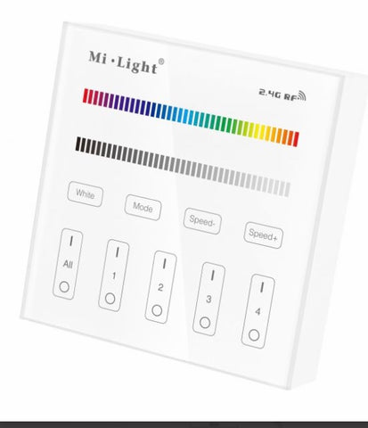 Wireless wall controller for RGBW LED strip www.leadingled.co.uk                                            