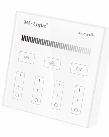 Wireless Wall controller for single colour LED strip www.leadingled.co.uk                                        