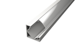 White Corner Aluminium LED Profile + Opal Diffuser                             