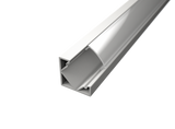 White Corner Aluminium LED Profile + Opal Diffuser                             