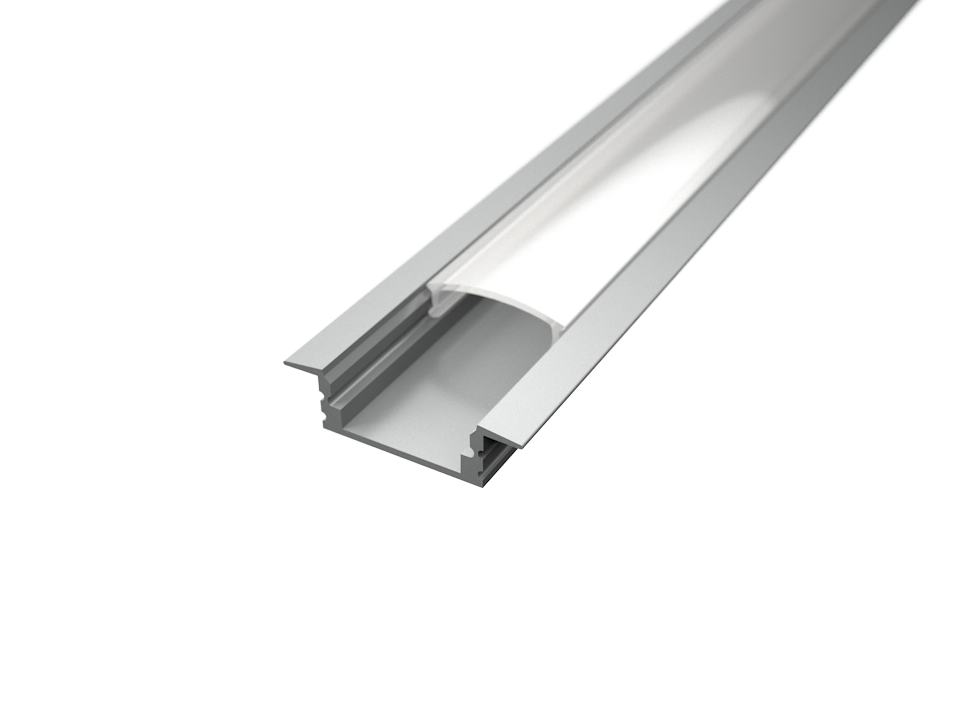 Recess Light Diffuser Recessed Aluminium LED Profile + Opal Diffuser