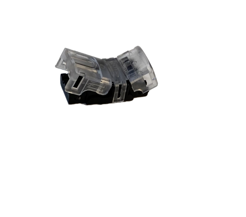 Snap fit connector for use with: single colour LED strip 12 & 24v 120 & 98 LEDS PER METRE - IP20 & IP55 8mm wide - Leading L.E.D Ltd. Domestic and Commercial Grade LED Strip Lights.  Sales & Technical support: 02476 262 328 